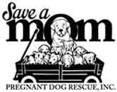 Save a mom dog rescue logo